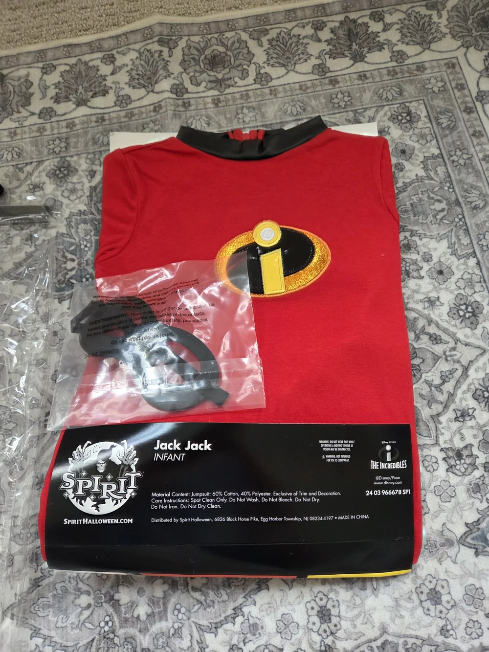 Disney The Incredibles Jack-Jack Red Infant Costume